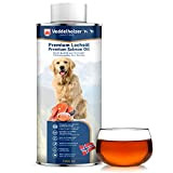 Veddelholzer Lachsöl für Hunde 1 Liter in recycelbarer Weißblechdose Ideale Fellpflege Gut für Knochen & Immunsystem Mit Omega3 Fettsäuren & ...