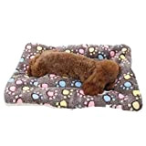 Vejaoo hochwertige Flanell Fleece Haustiere Softe und Warme Haustiere Bed Für Hunde/Katzen XZ006 (49 * 32 cm, Coffee)