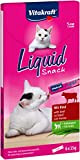 Vitakraft flüssiger Katzensnack Liquid Snack Rind und Cat Grass, 6x 15g