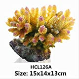 VJRQM Künstliche Aquarium Korallen Zierfisch Tank Korallenriff Verziert Mit Floralen Pflanze Stein Dekorativemarmor Hintergrund.