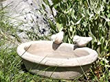Vogeltränke Oval ⌀ ca. 30 cm max., Vogelbad oder Futterstelle für Vögel, Bienen, Hummeln etc. - wetterbeständig, Aber Nicht frostfest