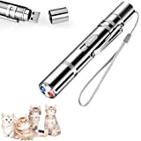 vsshe LED Pointer Katzen Hund Spielzeug, Wiederaufladbar über USB 7 in 1und 5 Muster LED Pointer Interaktives Spielzeug für Katzen ...