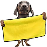 WANGLXST Hunde Bademantel, Hundebademantel aus Mikrofaser Saugfähiger, Schwimmen Oder Spaziergang im Regen zum Trocknen
