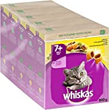 Whiskas Senior 7+ Trockenfutter Huhn, 5x800g (5 Packungen) - Katzentrockenfutter für ältere Katzen - unterschiedliche Produktverpackungen erhältlich