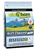 Wildborn getreidefreies Hundefutter Soft Diamond Mini 1 kg Softfutter für kleine Hunde | mit 72% frischem Schweizer Alpenhühnchenfleisch