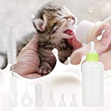 Wuudi Aufzuchtflasche 60ml Haltbares Silikon Wasser Milch Flasche Silikon Babyflasche Neugeborene Pet Kleine Hunde Welpen Katze Milch Fläschchen Milch Feeder ...