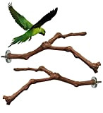 XYJJ 2 Stücke Natürliche Vogelkäfig Plattform, Vogel aus Naturholz, Vogel Stange Vogel, Natur Sitzstangen Vögel, Vogel Sitzstangen, Sitzstangen für Vögel, ...