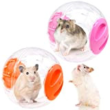 YAXIDAEVER 2 Stück Joggingball für Kleintiere,Hamsterball ,Spielzeug Hamster Running Ball für Kleintiere, Aktivitätsspielzeug, Fitnessball, Haustiersport