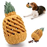 YUNXANIW Hunde Intelligenz Spielzeug Unzerstörbar Robust - Ananas-Form Naturkautschuk Zahnpflege Snack Ball Hundeball Unkaputtbar Hunde kauspielzeug - Kauspielzeug für Hunde ...