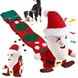 Yzmewael Hundespielzeug Weihnachten Quietschspielzeug für Hunde, Kuscheltier Kauspielzeug Quietschend Hunde Spielzeuge, Hundespielzeug Intelligenz für Große Kleine Hund und Welpen