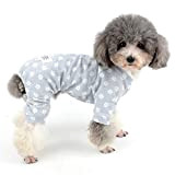 Zunea Schlafanzug für Kleine Hunde Baumwolle Gänseblümchen Overall Pyjama Welpen Schlafkleidung Haustier Hemd mit Hose Hunde Chihuahua Katzen Pyjama Kleidung ...